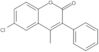 6-Chloro-4-methyl-3-phenyl-2H-1-benzopyran-2-one