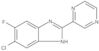 6-Chloro-5-fluoro-2-(2-pyrazinyl)-1H-benzimidazole