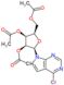 6-cloro-7-deaza-9-(2',3',5'-tri-O-acetil-beta-D-ribofuranosil)purina