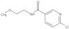 6-Chloro-N-(2-methoxyethyl)-3-pyridinecarboxamide