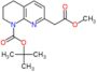 tert-butyl 7-(2-methoxy-2-oxo-ethyl)-3,4-dihydro-2H-1,8-naphthyridine-1-carboxylate