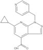 6-Cyclopropyl-1-(4-pyridinylmethyl)-1H-pyrazolo[3,4-b]pyridine-4-carboxylic acid