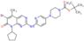 tert-butyl 4-{6-[(6-bromo-8-cyclopentyl-5-methyl-7-oxo-7,8-dihydropyrido[2,3-d]pyrimidin-2-yl)amino]pyridin-3-yl}piperazine-1-carboxylate