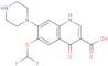 6-difluoromethoxy-7-piperazinyl-3-quinolonecarboxylic acid