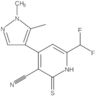 6-(Difluoromethyl)-4-(1,5-dimethyl-1H-pyrazol-4-yl)-1,2-dihydro-2-thioxo-3-pyridinecarbonitrile