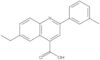 6-Ethyl-2-(3-methylphenyl)-4-quinolinecarboxylic acid