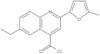 6-Ethyl-2-(5-methyl-2-furanyl)-4-quinolinecarbonyl chloride