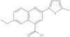 6-Ethyl-2-(5-methyl-2-thienyl)-4-quinolinecarbonyl chloride