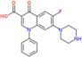 6-fluoro-4-oxo-1-phenyl-7-(piperazin-1-yl)-1,4-dihydroquinoline-3-carboxylic acid