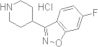 6-Fluoro-3-(4-piperidinyl)-1,2-benzisoxazole HCl