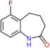 6-fluoro-1,3,4,5-tetrahydro-2H-1-benzazepin-2-one