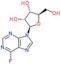 6-fluoro-9-(beta-D-ribofuranosyl)-9H-purine