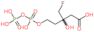 3-(fluoromethyl)-3-hydroxy-5-{[hydroxy(phosphonooxy)phosphoryl]oxy}pentanoic acid