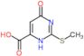 2-(methylsulfanyl)-6-oxo-3,6-dihydropyrimidine-4-carboxylic acid