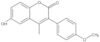 6-Hidroxi-3-(4-metoxifenil)-4-metil-2H-1-benzopirano-2-ona