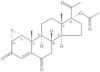 3′H-Cyclopropa[1,2]pregna-1,4-diene-3,6,20-trione, 1β,2β-dihydro-17-hydroxy-, acetate