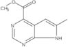 7H-Pyrrolo[2,3-d]pyrimidine-4-carboxylic acid, 6-methyl-, methyl ester