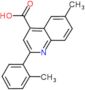 6-methyl-2-(2-methylphenyl)quinoline-4-carboxylic acid