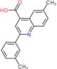 6-methyl-2-(3-methylphenyl)quinoline-4-carboxylic acid