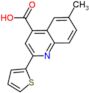 6-methyl-2-(thiophen-2-yl)quinoline-4-carboxylic acid