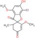 (1′S,6′R)-7-Chloro-6-hydroxy-2′,4-dimethoxy-6′-methylspiro[benzofuran-2(3H),1′-[2]cyclohexene]-3,4…