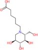 6-[(2R,3R,4R,5S)-3,4,5-trihydroxy-2-(hydroxymethyl)piperidin-1-yl]hexanoic acid