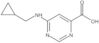 6-[(Cyclopropylmethyl)amino]-4-pyrimidinecarboxylic acid