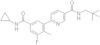 6-[5-(Cyclopropylcarbamoyl)-3-fluoro-2-methylphenyl]-N-(2,2-dimethylpropyl)pyridine-3-carboxamide