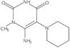 6-Amino-1-methyl-5-(1-piperidinyl)-2,4(1H,3H)-pyrimidinedione