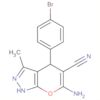 Pyrano[2,3-c]pyrazole-5-carbonitrile,6-amino-4-(4-bromophenyl)-1,4-dihydro-3-methyl-