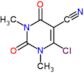 6-chloro-1,3-dimethyl-2,4-dioxo-1,2,3,4-tetrahydropyrimidine-5-carbonitrile