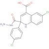 4-Quinolinecarboxylic acid, 6-chloro-2-(4-chlorophenyl)-, hydrazide