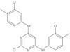 6-Chloro-N<sup>2</sup>,N<sup>4</sup>-bis(3-chloro-4-methylphenyl)-1,3,5-triazine-2,4-diamine