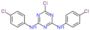6-chloro-N,N'-bis(4-chlorophenyl)-1,3,5-triazine-2,4-diamine