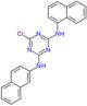 6-chloro-N-(naphthalen-1-yl)-N'-(naphthalen-2-yl)-1,3,5-triazine-2,4-diamine