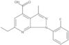 6-Ethyl-1-(2-fluorophenyl)-3-methyl-1H-pyrazolo[3,4-b]pyridine-4-carboxylic acid