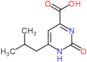 6-(2-methylpropyl)-2-oxo-1,2-dihydropyrimidine-4-carboxylic acid