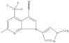 6-Methyl-1-(1-methyl-1H-pyrazol-4-yl)-4-(trifluoromethyl)-1H-pyrrolo[2,3-b]pyridine-3-carbonitrile