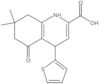 1,4,5,6,7,8-Hexahydro-7,7-dimethyl-5-oxo-4-(2-thienyl)-2-quinolinecarboxylic acid