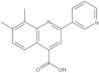 7,8-Dimethyl-2-(3-pyridinyl)-4-quinolinecarboxylic acid
