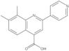 7,8-Dimethyl-2-(4-pyridinyl)-4-quinolinecarboxylic acid