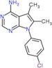 7-(4-chlorophenyl)-5,6-dimethyl-7H-pyrrolo[2,3-d]pyrimidin-4-amine