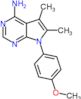 7-(4-methoxyphenyl)-5,6-dimethyl-7H-pyrrolo[2,3-d]pyrimidin-4-amine