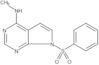 7H-Pyrrolo[2,3-d]pyrimidin-4-amine, N-methyl-7-(phenylsulfonyl)-