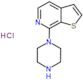 Thieno[2,3-c]pyridine, 7-(1-piperazinyl)-, hydrochloride (1:1)