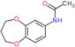 N-(3,4-dihydro-2H-1,5-benzodioxepin-7-yl)acetamide