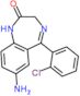 7-amino-5-(2-chlorophenyl)-1,3-dihydro-2H-1,4-benzodiazepin-2-one