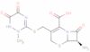 (6R-trans)-7-amino-8-oxo-3-[[(1,2,5,6-tetrahydro-2-methyl-5,6-dioxo-1,2,4-triazin-3-yl)thio]methyl…