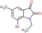 7-bromo-1-ethyl-5-methyl-1H-indole-2,3-dione