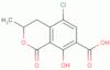 5-CHLORO-3,4-DIHYDRO-8-HYDROXY-3-METHYL-1H-2-BENZOPYRAN-1-ONE-7-CARBOXYLIC ACID